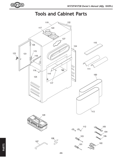 Parts for W1738 37