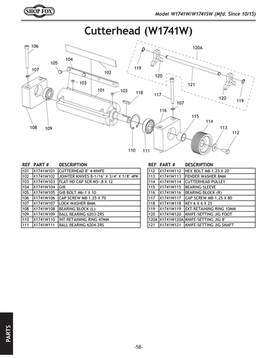 Part Diagram for W1741SW
