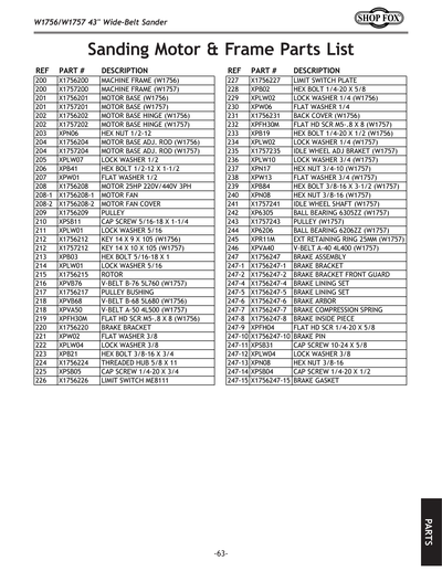 Part Diagram for W1756