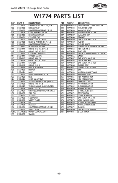 Part Diagram for W1774