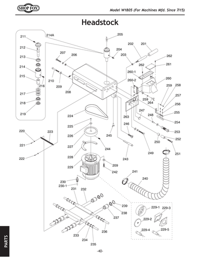 Part Diagram for W1805