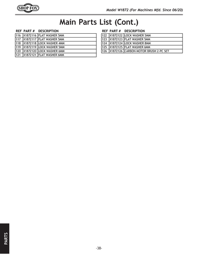 Part Diagram for W1872