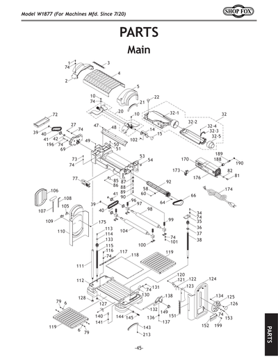 Parts for W1877 13