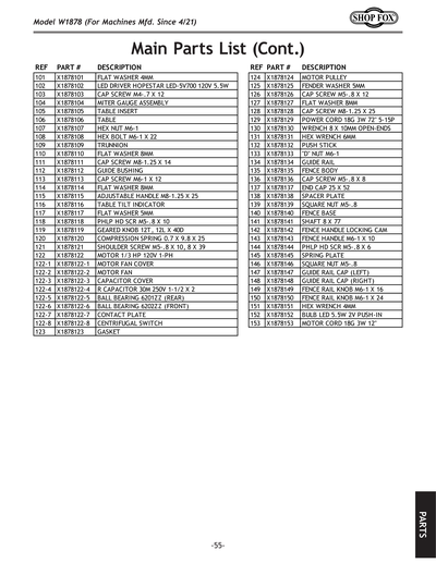 Part Diagram for W1878