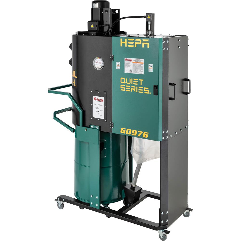 Growl-Tech G0976 - 2 HP Two-Stage Quiet Series Cyclone Dust
