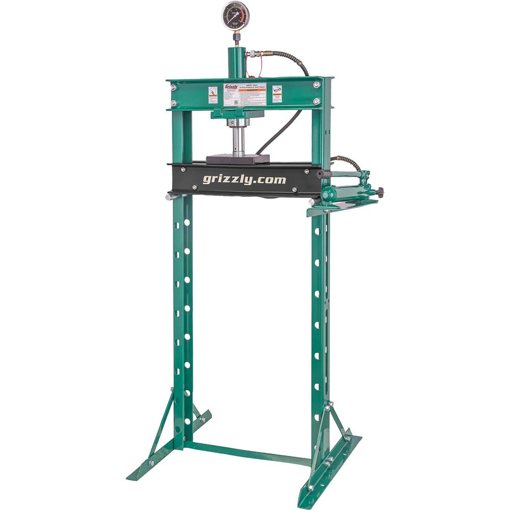Grizzly T34347 - 20-Ton Hydraulic Shop Press - Grizzly Industrial