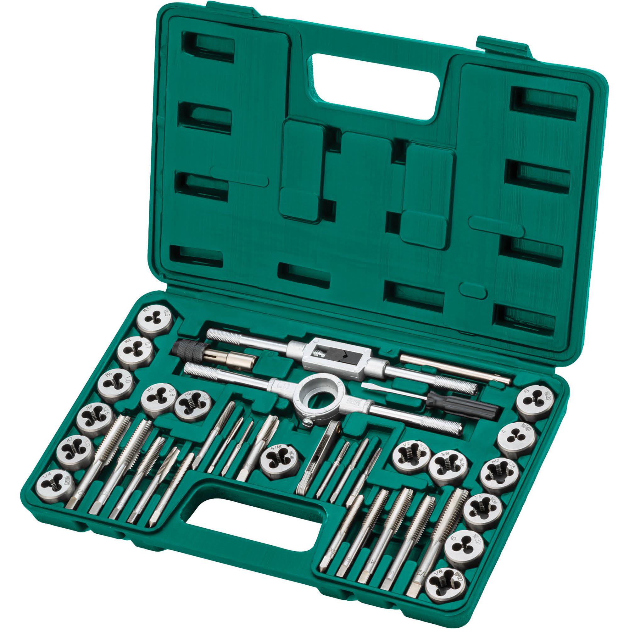 40Pc. SAE Tap & Die Set Grizzly Industrial