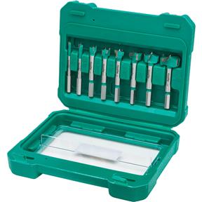 Grizzly PRO Tungsten Carbide Hex-Shank Forstner Bit Set, 8 pc, 1/4 to 1-3/8 in