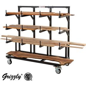 Grizzly T10157 - Heavy-Duty Oak Workbench with Steel Legs