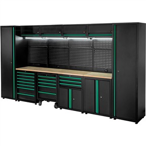 Grizzly PRO T34536 - 10-Pc. 15 Drawer 8 Cabinet Modular Cabinet