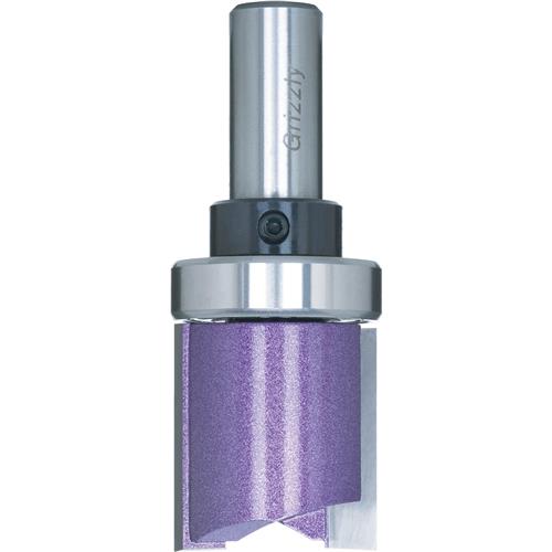 Image for Grizzly C1310Z - Pattern Cutting Bit w/ Upper Guide Bearing, 1-1/8" x 1/2" Shank