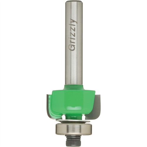 Image for Grizzly C1732 - Anti-Kickback Cove Bit, 1/4" Shank, 1/8" Radius