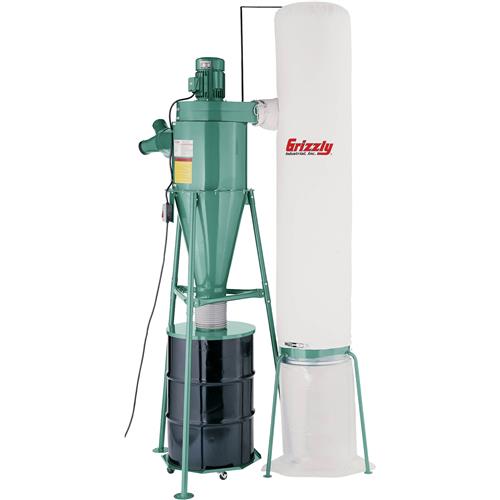 Image for Grizzly G0525 - 3 HP, 2 Stage Cyclone Dust Collector