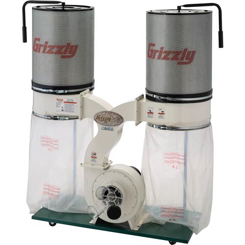 SSI コップススーパーサチュレイテッドプログラム SSPS-V2システム② Grizzly G0562ZP - 3 HP Double Canister Dust Collector w/ Aluminum