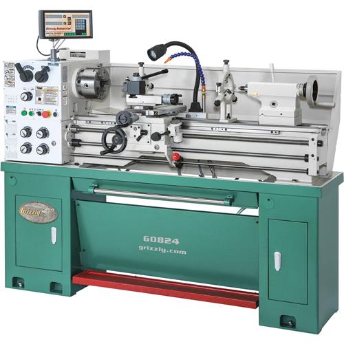 Image for Grizzly G0824 - 14" x 40" 2-1/2 HP Gunsmithing Metal Lathe w/ DRO