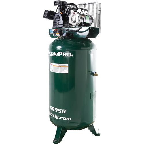 Image for Grizzly PRO G0956 - 80-Gallon 5 HP Stationary Air Compressor