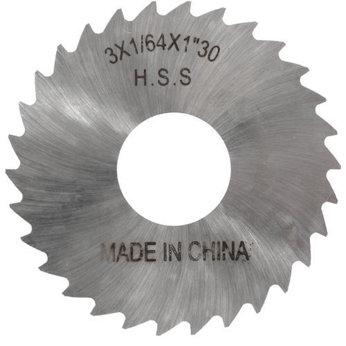 Image for Grizzly G9474 - HSS Slitting Saws - 3" x 1/64" x 1" 30T