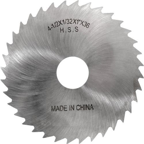 Image for Grizzly G9491 - HSS Slitting Saws - 4-1/2" x 1/32" x 1" 36T