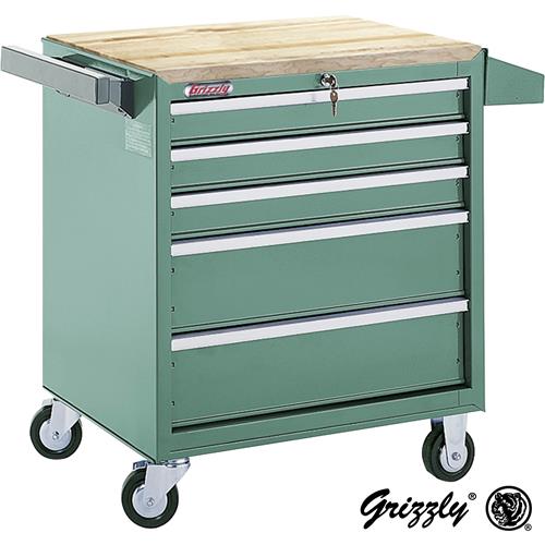 Grizzly H0840 - 5-Drawer Tool Cabinet with Ball Bearing