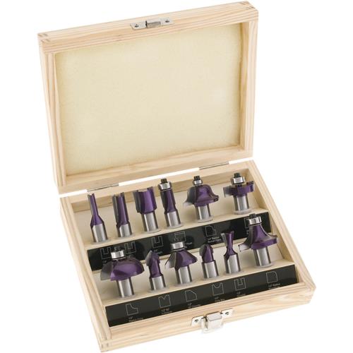 Image for Grizzly H5561 - Router Bit 12-Pc. Set, 1/2" Shank