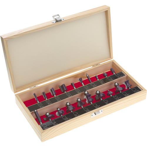 Image for Grizzly H5599 - Router Bit 20 Pc. Set, 1/4" Shank