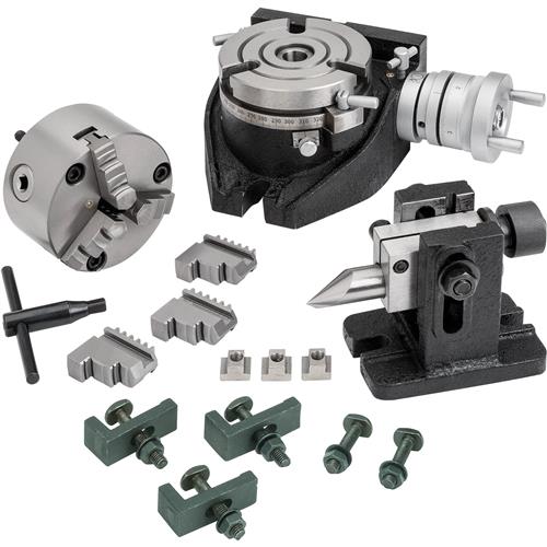 Image for Grizzly T1190 - 4-3/8" Rotary Table with Tailstock and Chuck