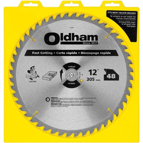 Image for Oldham T29069 - 12" x 1" 48t ATB General Purpose Saw Blade