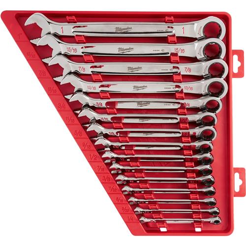 Image for Milwaukee T30999 - 15pc Ratcheting Combination Wrench Set - SAE