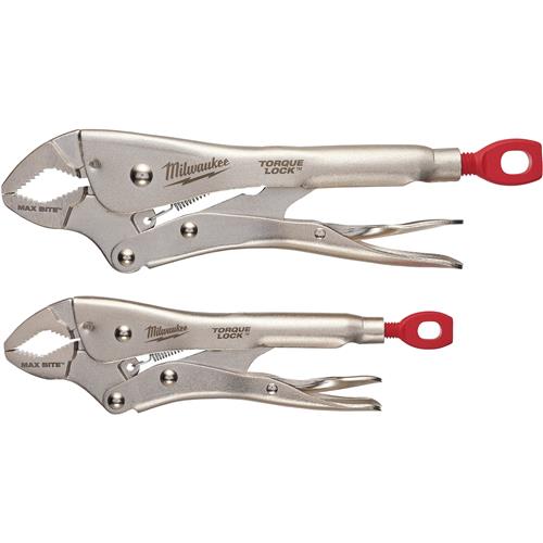 Image for Milwaukee T31138 - Curved Jaw Locking Pliers with Maxbite 2pc Set - 7" & 10"