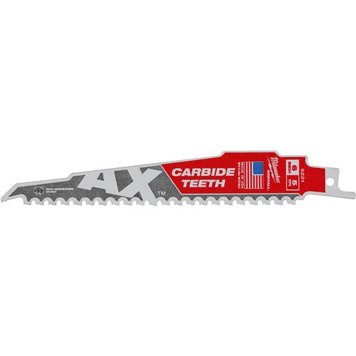 Image for Milwaukee T31299 - SAWZALL AX 6" Carbide Teeth Saw Blade