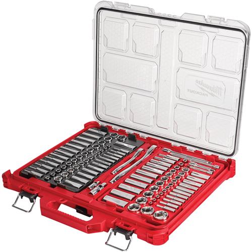 Image for Milwaukee T32246 - 1/4" & 3/8" 106 Pc. Ratchet and Socket Set in PACKOUT - SAE & Metric