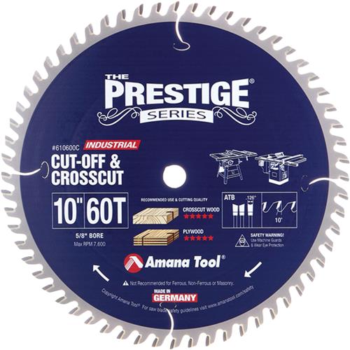 Image for Amana T32904 - 10" x 5/8" x 60T ATB Cut-Off Saw Blade