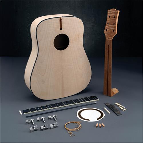 Image for Fiddleback Maple Acoustic Guitar Kit