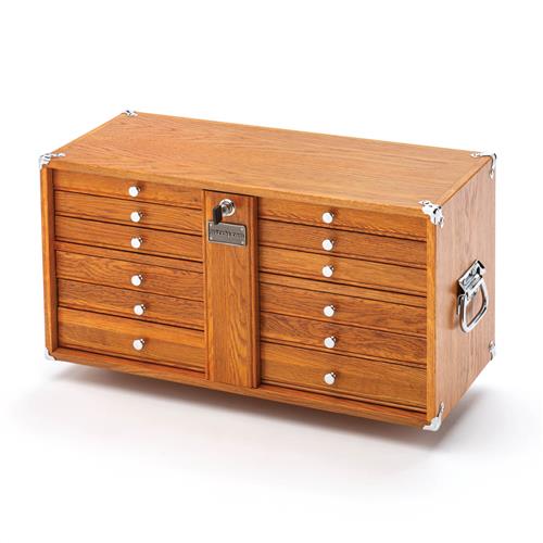 Image for Grizzly T33967 - 23" Series 9-Drawer Red Oak Chest of Drawers