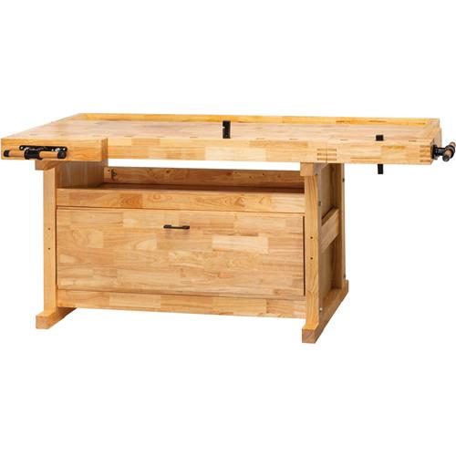 Image for Grizzly T34093 - 80" Euro-Style Butcher Block Workbench w/ Cabinet