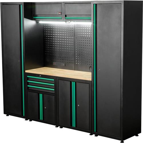 Image for Grizzly PRO T34535 - 6-Pc. 3 Drawer 6 Cabinet Modular Cabinet Set
