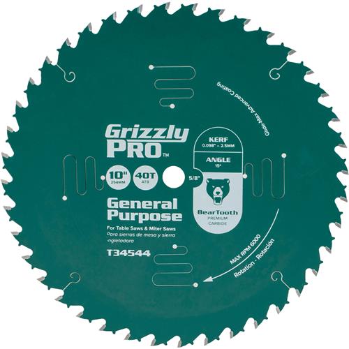 Image for 10" x 5/8" 40T ATB General Purpose Saw Blade
