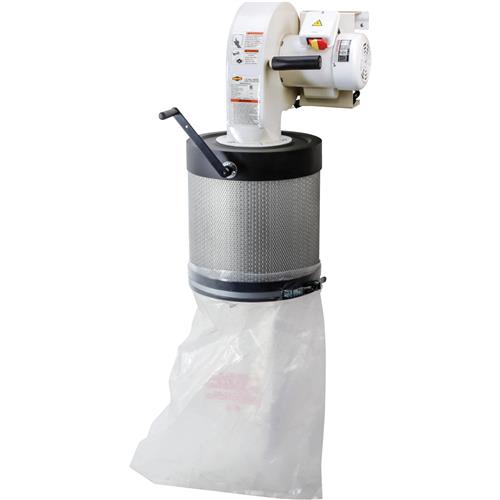 Image for Shop Fox W1844 - 1 HP Wall Mount Dust Collector with Canister Filter